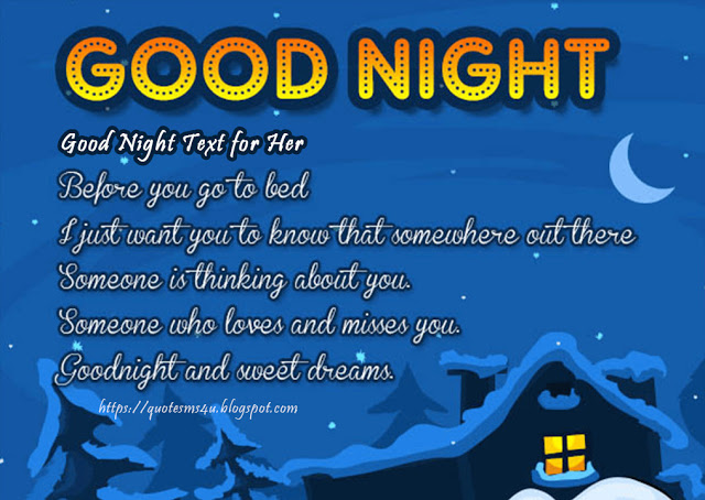 Cute Goodnight Texts for Her