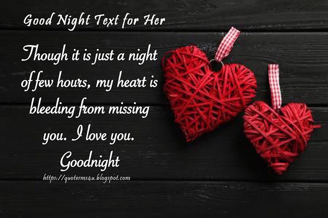 Good Night Text for Her